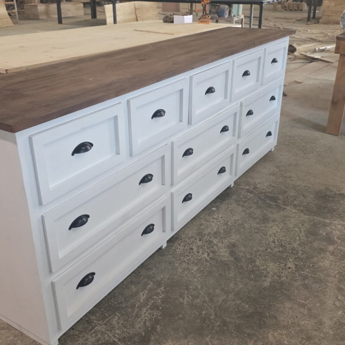 11 Drawer (White and Brown)