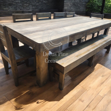10 Seater with 6x chairs + 1x bench