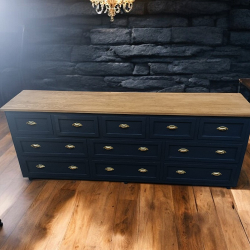 11 Drawer server (Navy and Brown)